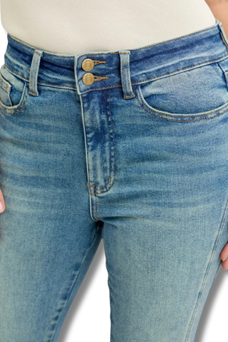 Judy Blue High Waist Vintage Wash Flare Jeans