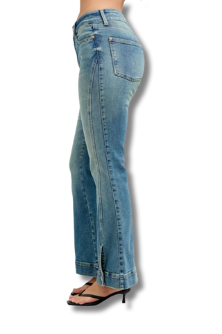 Judy Blue High Waist Vintage Wash Flare Jeans