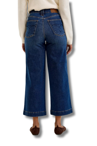 Judy Blue High Rise T.C. Claudia Ankle Wide Jeans