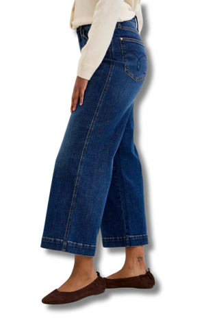 Judy Blue High Rise T.C. Claudia Ankle Wide Jeans