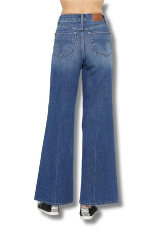 Judy Blue High Waisted Tummy Control Retro Wide Jeans