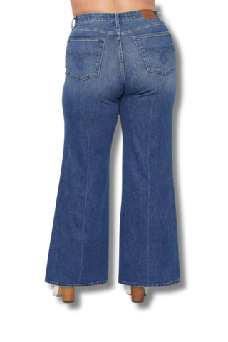 Judy Blue High Waisted Tummy Control Retro Wide Jeans