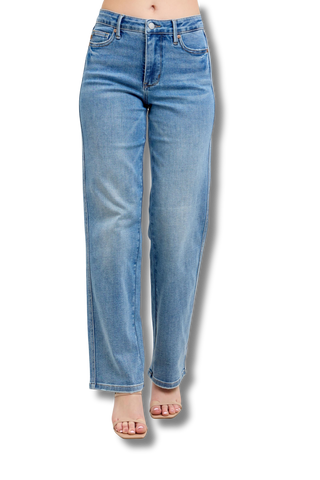 Judy Blue Midrise Tummy Control Vintage Straight Jeans