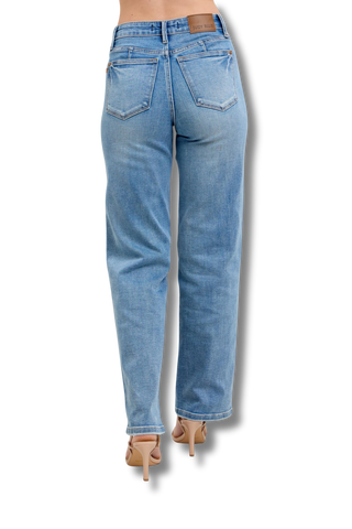 Judy Blue Midrise Tummy Control Vintage Straight Jeans