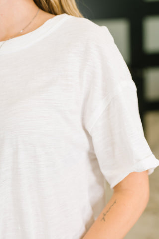 Your Relaxed Heather Tee in Ivory