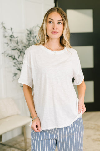 Your Relaxed Heather Tee in Ivory