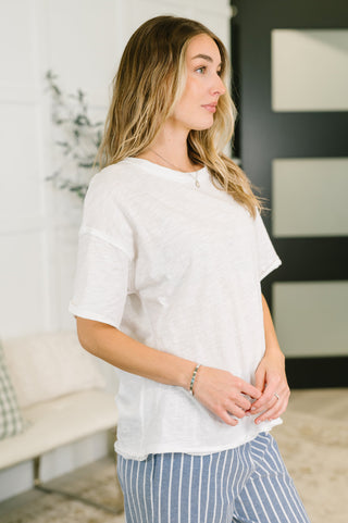 Your Relaxed Heather Tee in Ivory