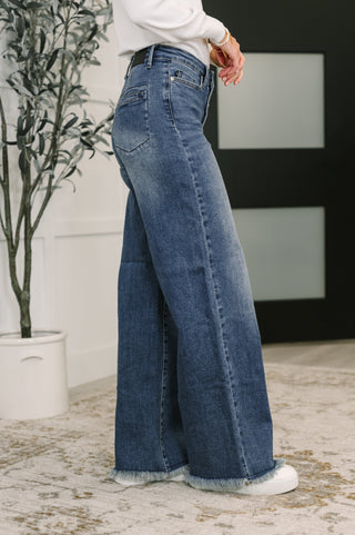 Judy Blue HighRise Column Straight Button-Fly