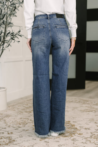 Judy Blue HighRise Column Straight Button-Fly