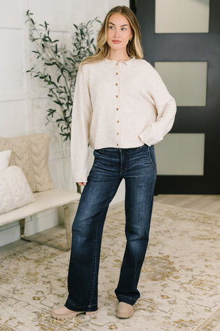 Judy Blue Marty High Waist Trouser Wide Leg Jean