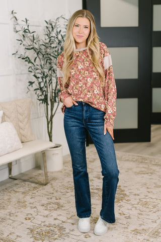 Harvest Floral Textured Top