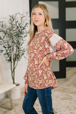 Harvest Floral Textured Top