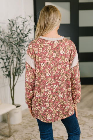 Harvest Floral Textured Top