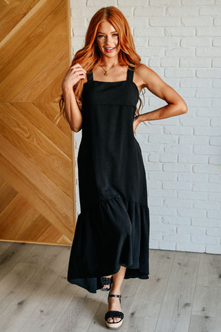 After Dark Tie Back Maxi Dress
