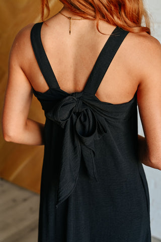 After Dark Tie Back Maxi Dress