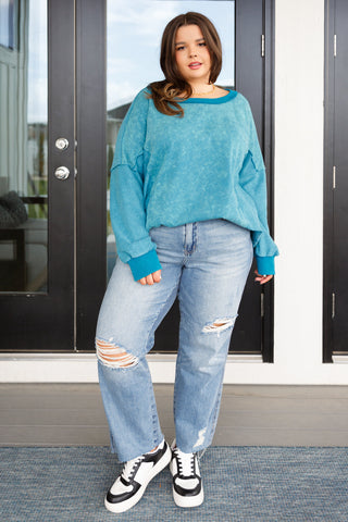 By the Lake Mineral Wash Pullover