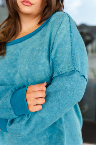 By the Lake Mineral Wash Pullover