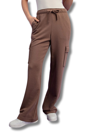 French Terry Straight Cargo Sweatpants