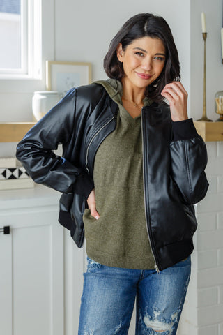 By the Fire Poncho in Olive