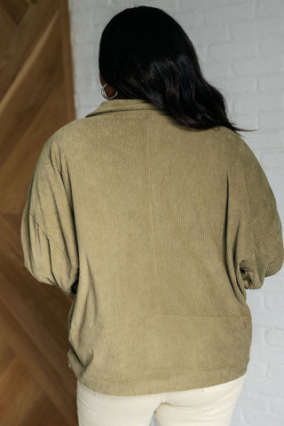Explorer Corduroy Jacket in Olive