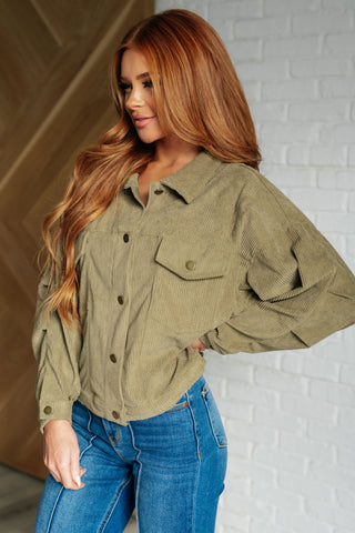 Explorer Corduroy Jacket in Olive