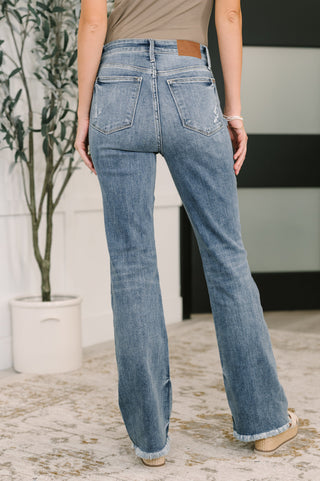 Judy Blue High Rise Bootcut with Fray Hem