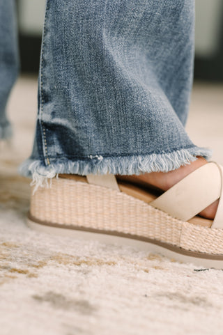 Judy Blue High Rise Bootcut with Fray Hem