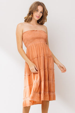Tiered Convertible Skirt Dress
