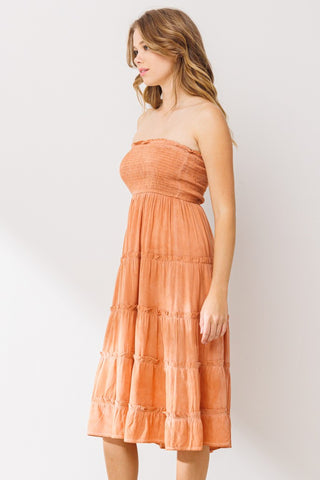 Tiered Convertible Skirt Dress