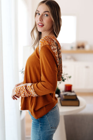 Harvest Floral Mixed Print Hoodie