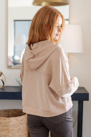 Sea Side Hoodie in Beige