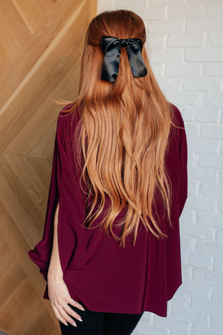 Heritage Festive Blouse in Wine