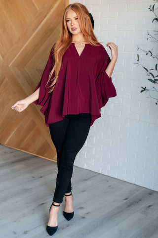 Heritage Festive Blouse in Wine