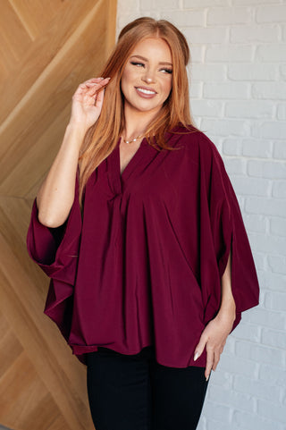 Heritage Festive Blouse in Wine