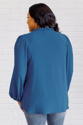 Keyhole Tie Detail Blouse