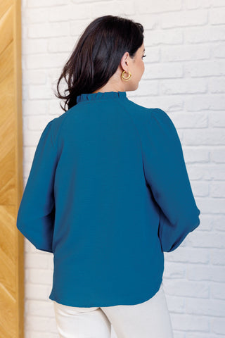 Keyhole Tie Detail Blouse