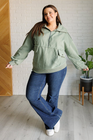 Easy Half-Zip in Sage