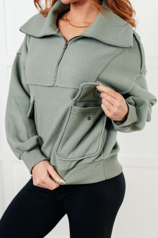 Easy Half-Zip in Sage