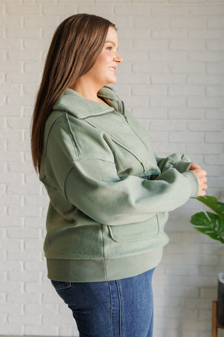 Easy Half-Zip in Sage
