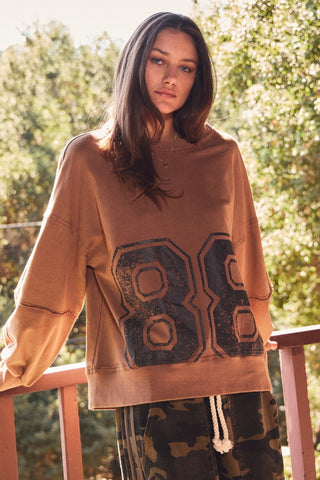 Acid Washed Oversized Sweatshirt