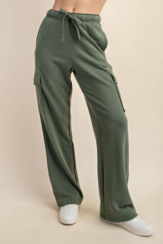 French Terry Straight Cargo Sweatpants