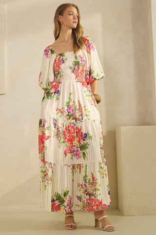 Floral Printed Maxi Dress