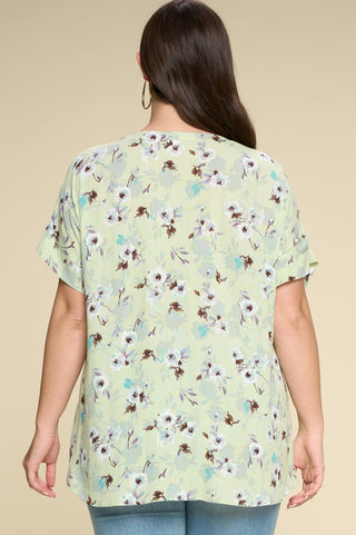 Blouse T64143 Floral Print Woven Top