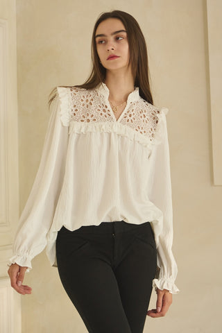 Textured Airflow Long Sleeve Top