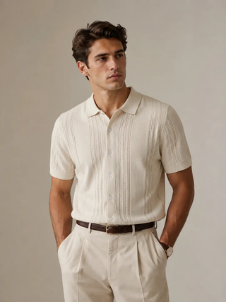 Hawk's Bay Men's Textured Polo