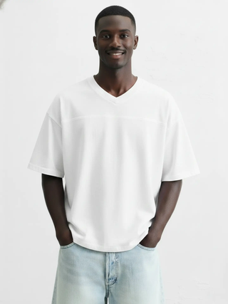 Hawk's Bay Mens Jersey V-Neck T-Shirt