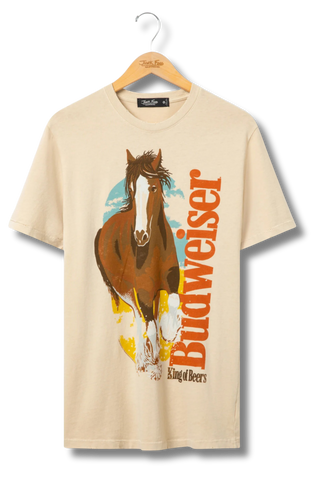 Junk Food Budweiser Clydesdale Vintage Tee