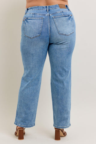 Judy Blue Midrise Tummy Control Vintage Straight Jeans