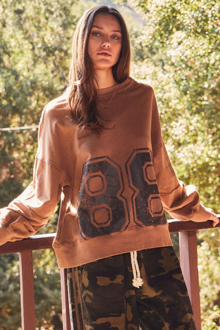 Acid Washed Oversized Sweatshirt