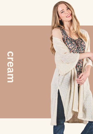 Knitted Duster Cardigan Kimono
